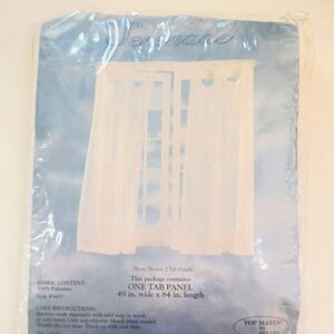 Serenade Lace Curtain Panel - White NWT